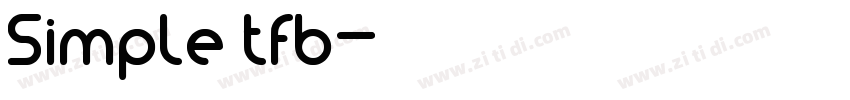 Simple tfb字体转换